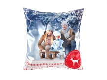 Dekorační polštář soft, polyester, Čarovná zima, 38x38 cm