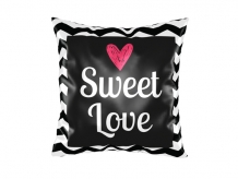 Vankúšik, bavlna, Sladká láska, 38x38 cm