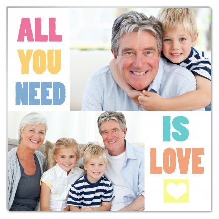 Fotopanel, All You Need Is Love, 30x30 Cm