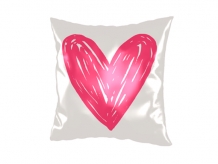Vankúšik, bavlna, Srdcové, 38x38 cm