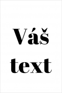 Magnetka Váš text, 5x8 cm