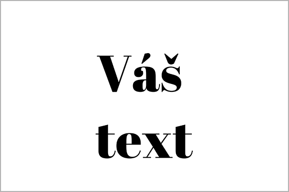 Magnetka Váš Text, 8x5 Cm