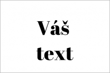 Magnetka Váš text, 8x5 cm