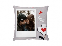 Vankúšik, bavlna, I love you, 38x38 cm