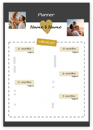 Plagát, Svadobný kalendár, 30x40