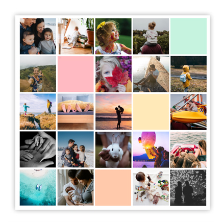 Plagát, Pastelové, 30x30