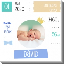 Obrazy, Odtlačok malého princa, 30x30 cm