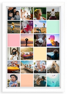 Plagát, Pastelove - biely rámček, 20x30