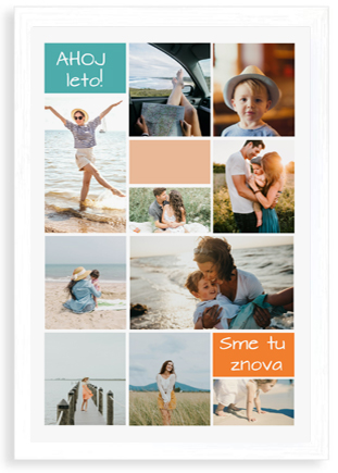 Plagát, Prázdniny pri mori - koláž, 20x30