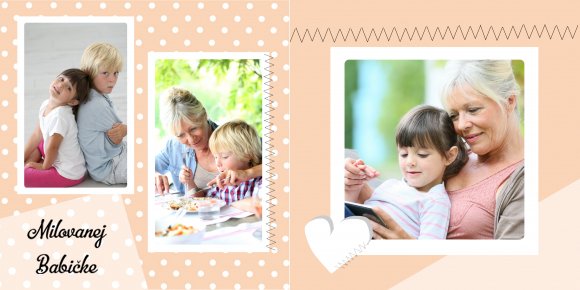 Pre milovanú babičku fotokniha, 15x15 cm