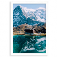 Plakat z ramką,  Alpy, 20x30 cm