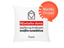 Vankúšik, bavlna, hrdina, 38x38 cm