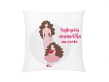 Vankúšik, bavlna, Pre mamičku, 38x38 cm