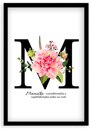 Plagát, Typografický pre mamičku, 20x30