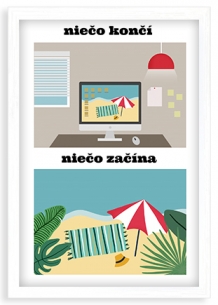 Plagát, Pre dôchodcov - biely rámček , 20x30