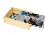 Drevená krabička, Naša rodina, 12x17 cm