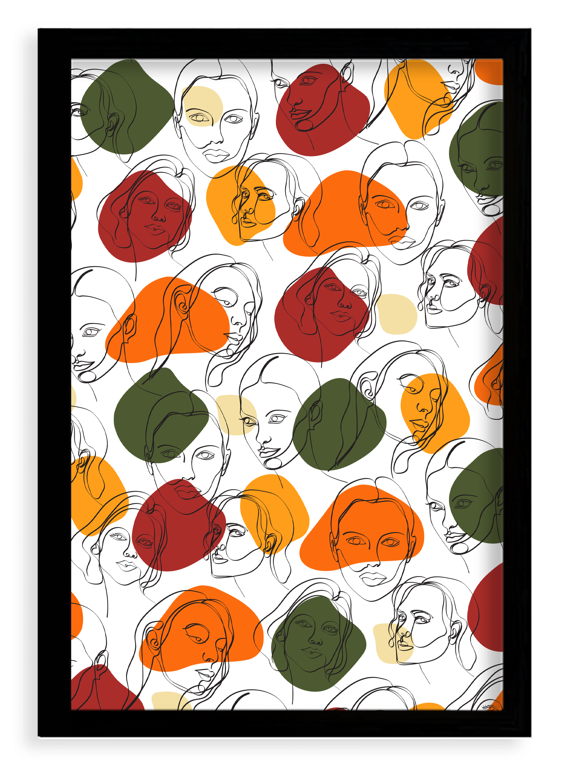 Plagát, Women II - čierny rámik, 20x30