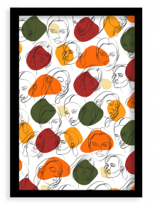 Plagát, Women II - čierny rámik, 20x30