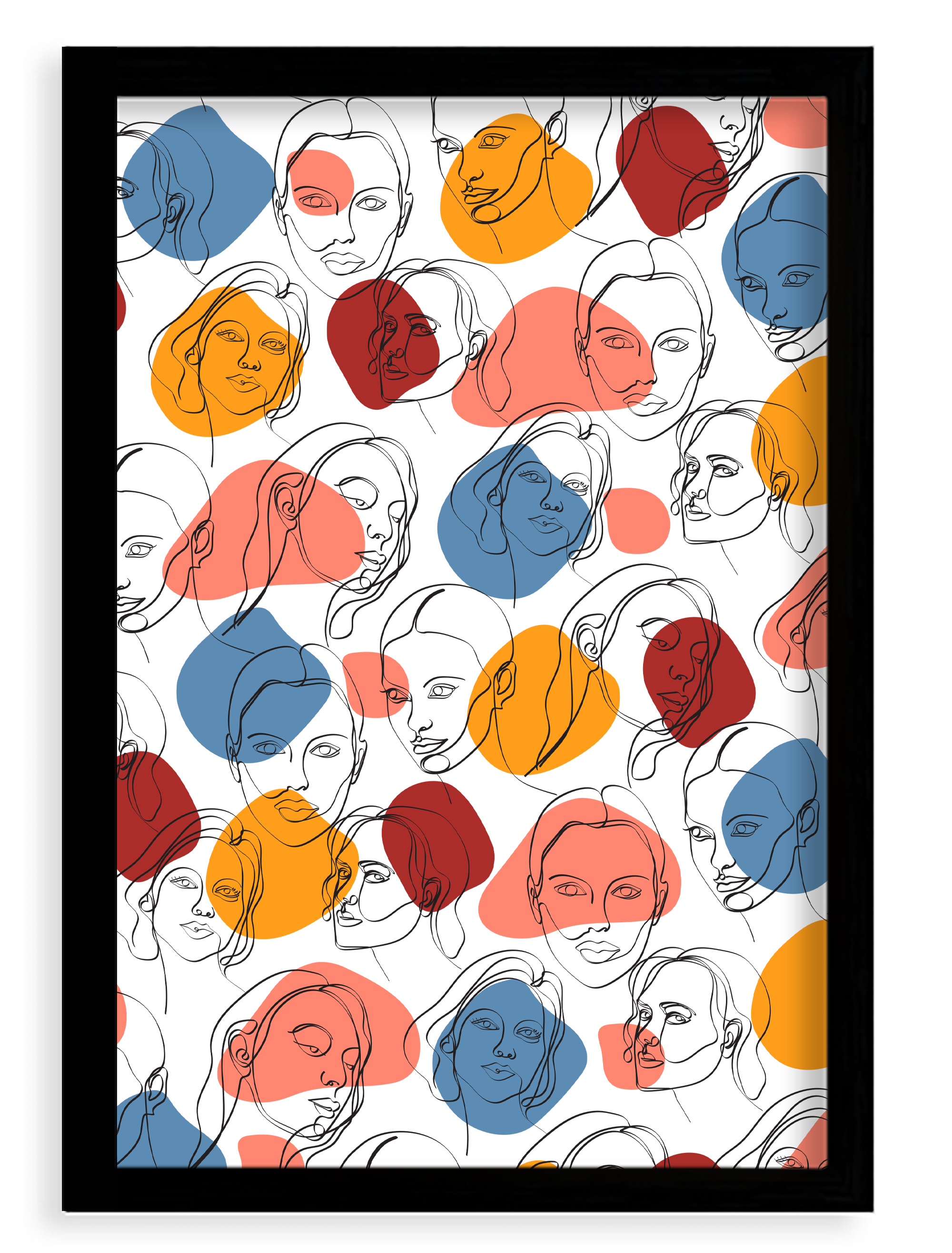 Plagát, Women - čierny rámik, 20x30