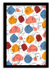Plagát, Women - čierny rámik, 20x30