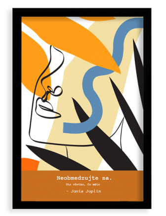 Plagát,  Jednoduche - čierny rámik, 20x30