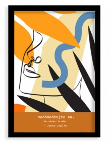 Plagát,  Jednoduche - čierny rámik, 20x30