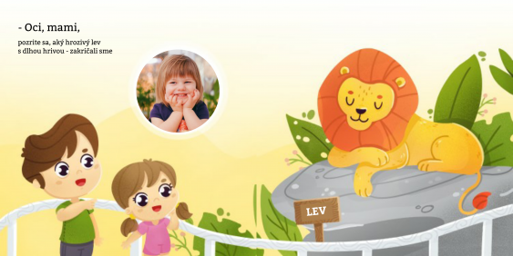 Personalizovaná rozprávka Výlet do ZOO fotokniha, 20x20 cm