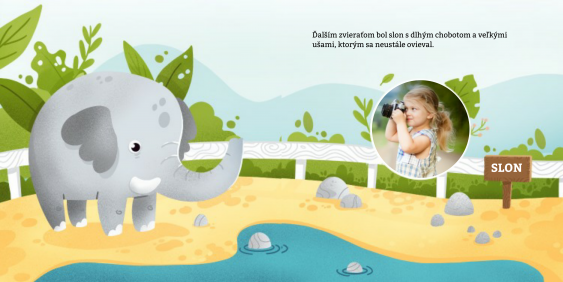 Personalizovaná rozprávka Výlet do ZOO fotokniha, 20x20 cm