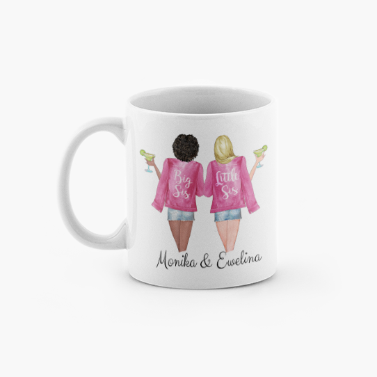 Hrnček, Najlepšia priateľka - ružové bundy - BFF