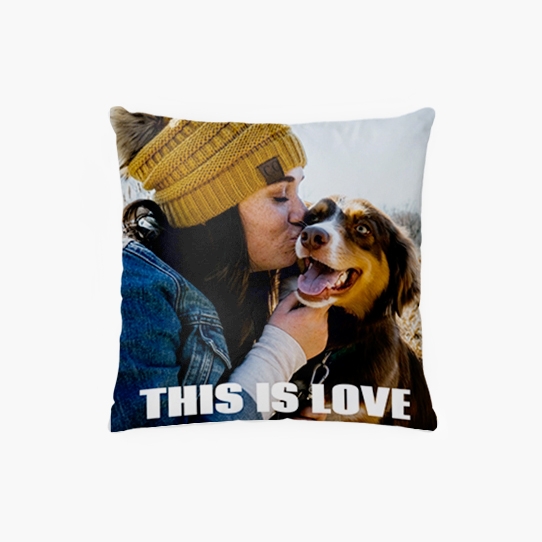 Vankúšik, bavlna, This is Love, 38x38 cm