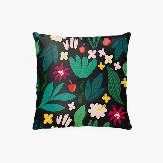 Vankúšik, bavlna, Tropical, 38x38 cm