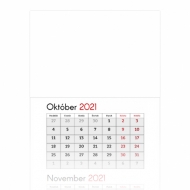 Trojmesačný kalendár , Prázdna šablóna, 30x85
