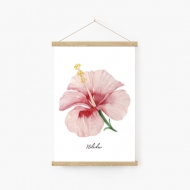 Obraz na šnúrke	, Hibiskus, 20x30 cm