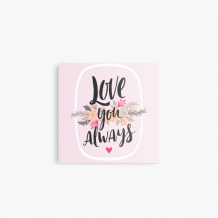 Magnetka Love you always, 6,5x6,5 cm