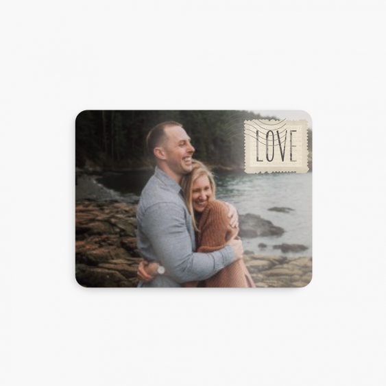 Magnetka Love, 8x5 cm