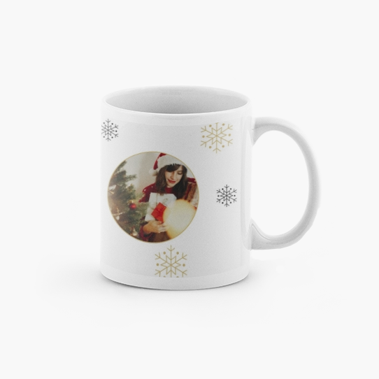 Hrnček, Minimalistický snehové vločky