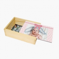 Drevená krabička, Naše bábätko, 12x17 cm