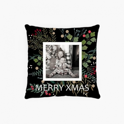 Vankúšik, bavlna, Merry Xmas, 38x38 cm