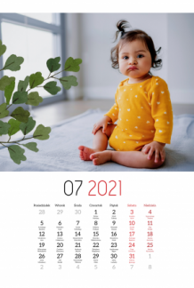 Nástenný kalendár, Merry Xmas, 20x30-A4 cm