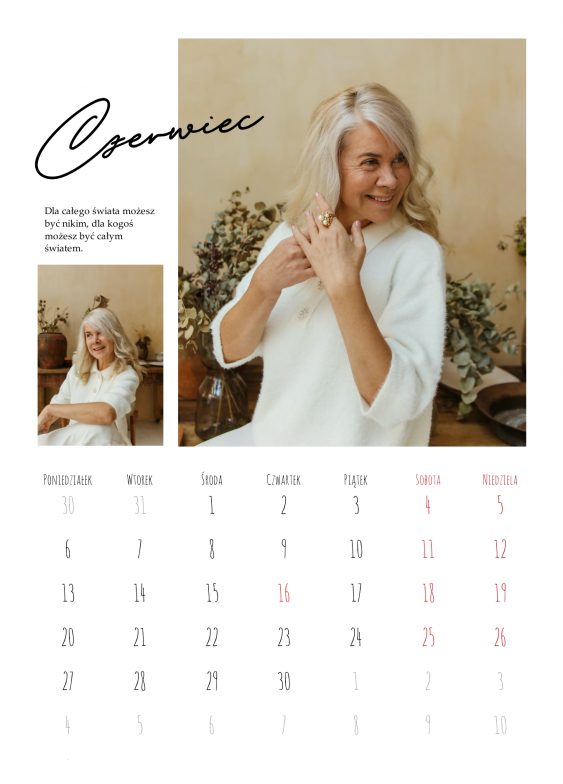 Nástenný kalendár, Minimalistický, 30x40-A3 cm