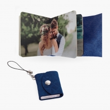 Mini album Minialbum tmavomodrý, 3,5x4,5 cm