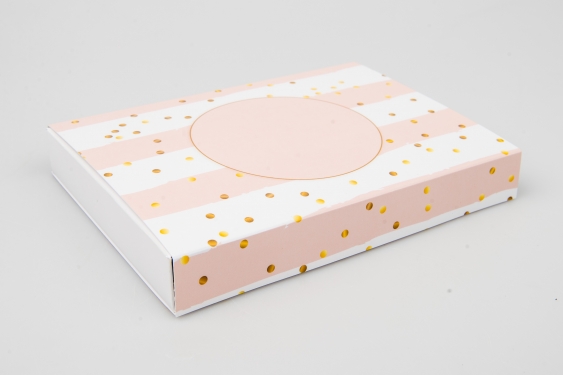 Pudelko na koperty, Zlaté bodky, 17x12 cm