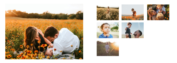 Spomienková koláž fotokniha, 30x20 cm