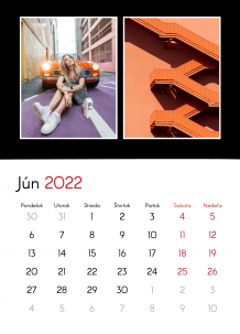 Nástenný kalendár, Tvoj kontrastný projekt, 30x40 A3 cm