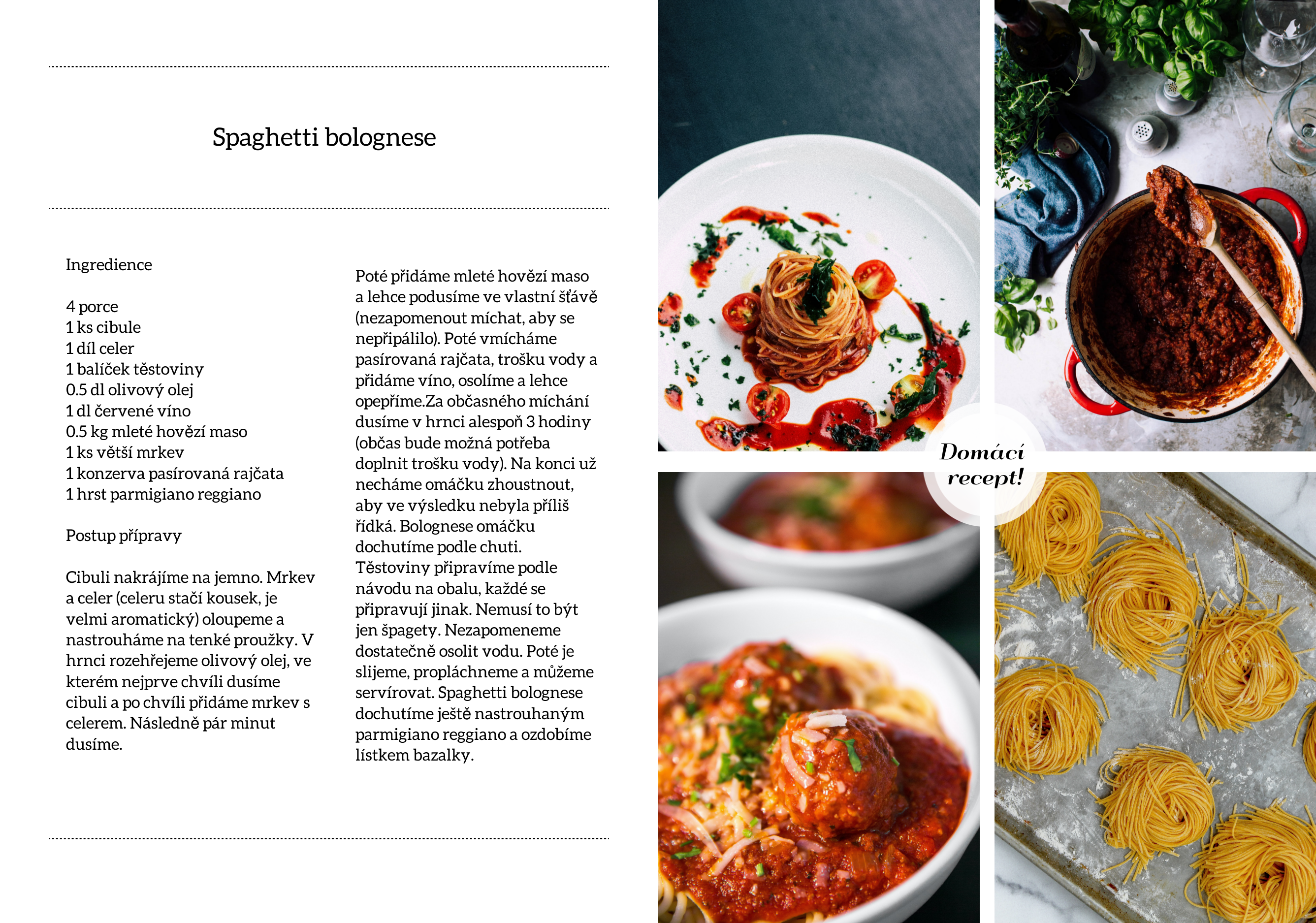 Kulinárska šablóna  fotokniha, 20x30 cm