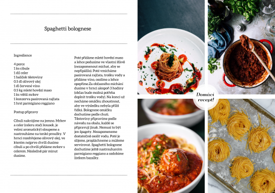 Kulinárska šablóna  fotokniha, 20x30 cm