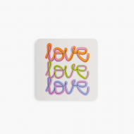 Prívesok Love Love, 6x6 cm