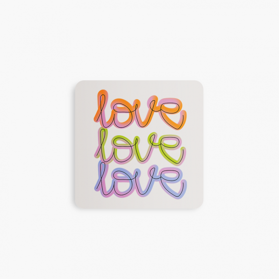 Prívesok Love Love, 6x6 cm