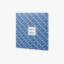 Fotoalbum Modré vzory - 200 fotografií, 21x22 cm