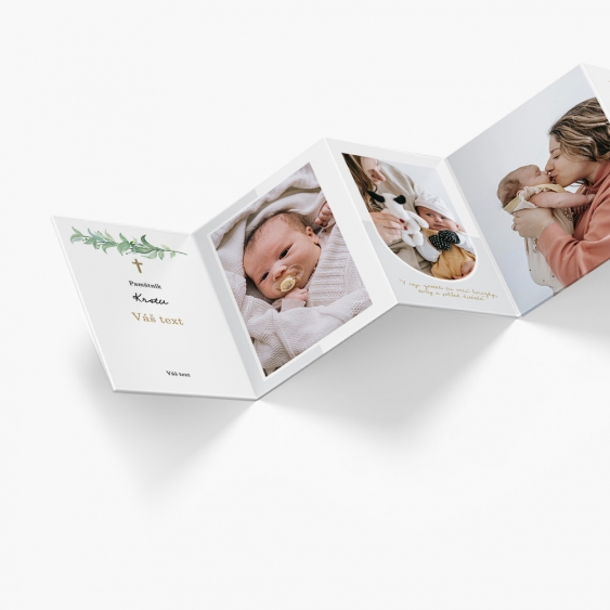 Leporelo z fotografií, Krst